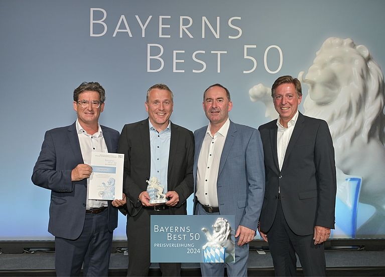 Bernd Krebs und Christoph Hauck bei der Verleihung von Bayerns Best 50 2024